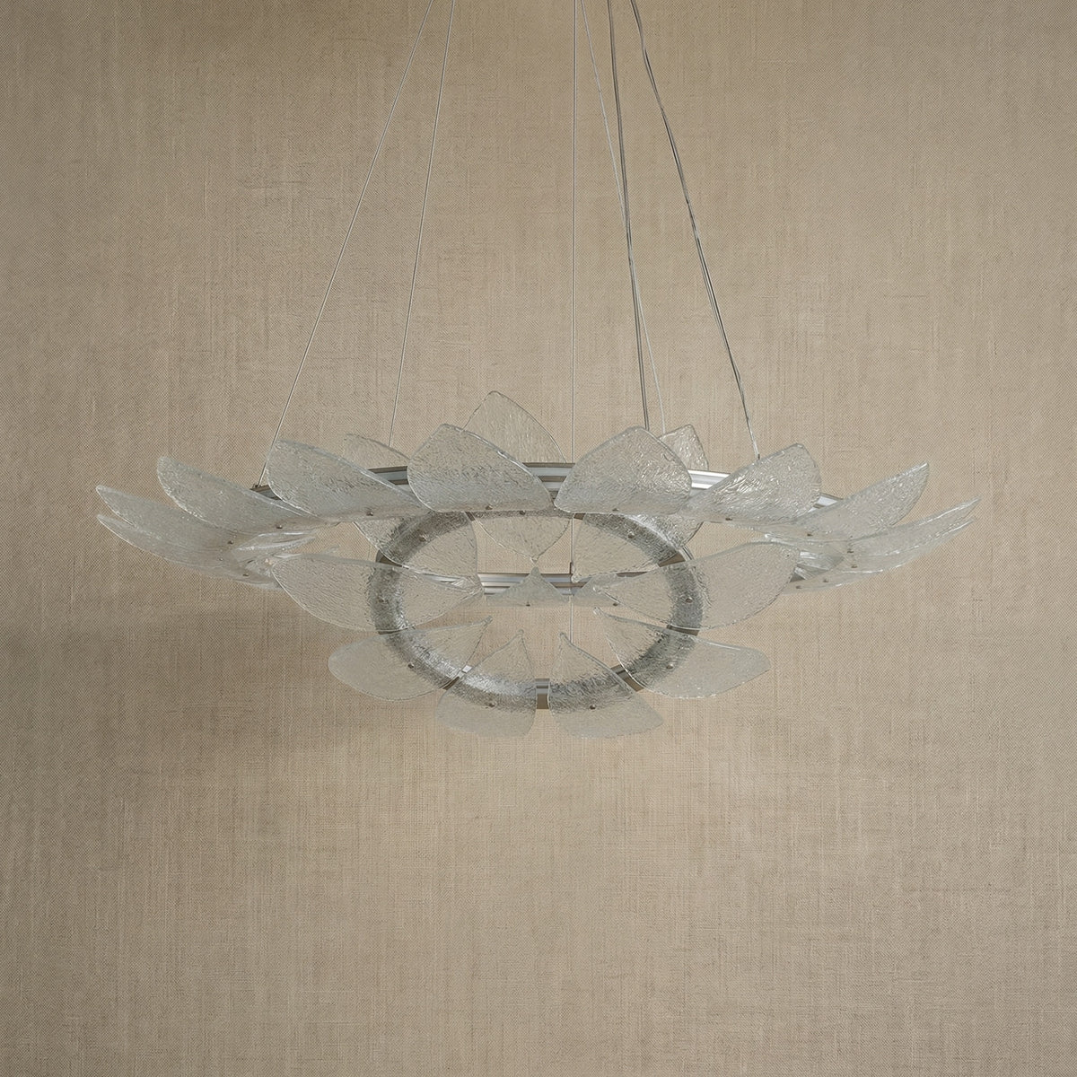 Yiosi White Birch Nested Glass Pendant Light - dark