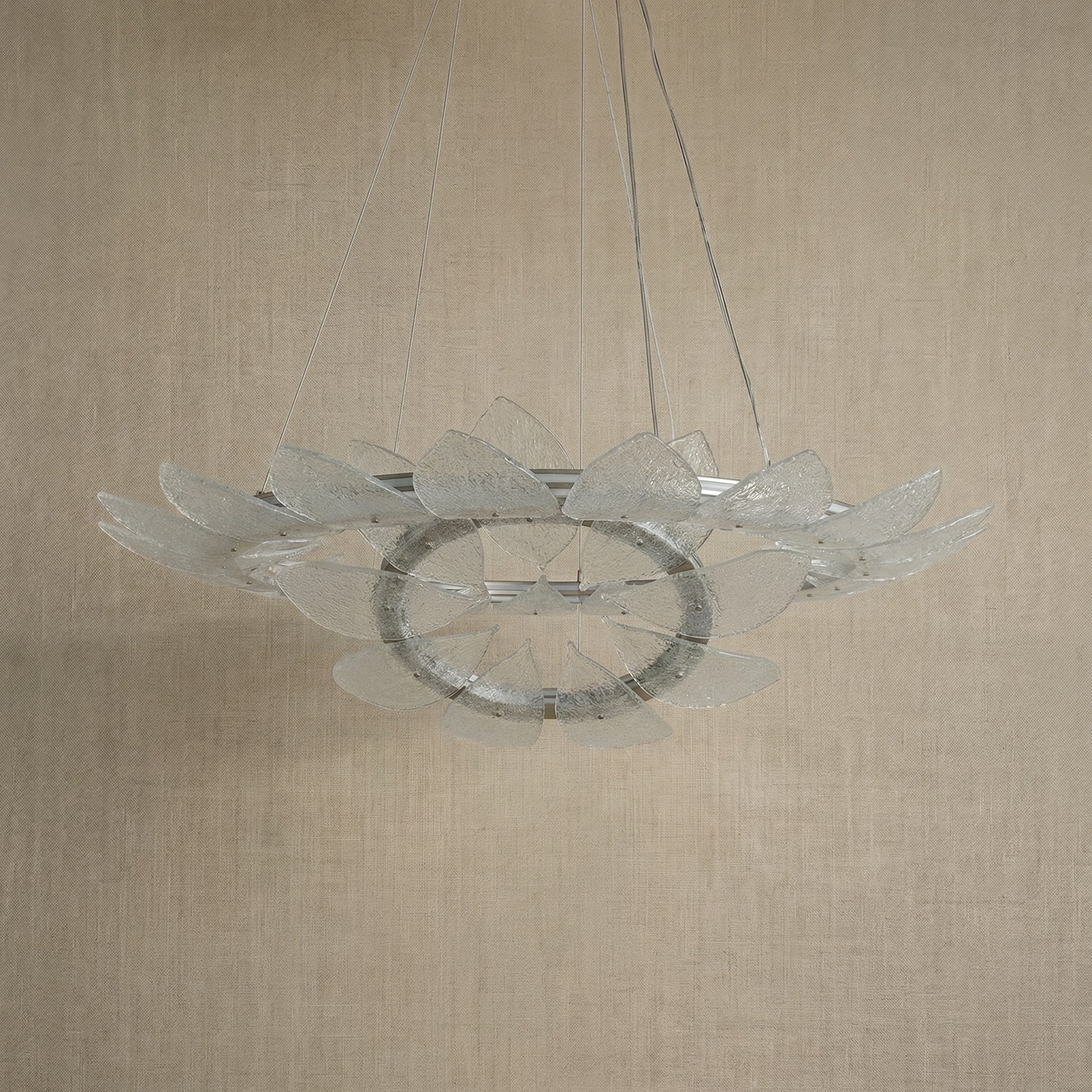 Yiosi White Birch Nested Glass Pendant Light - dark