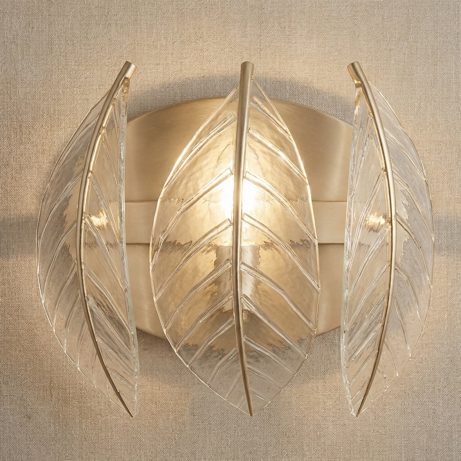 Yiosi White Birch Triple Glass Wall Sconce - 10" Linear (L265mm)