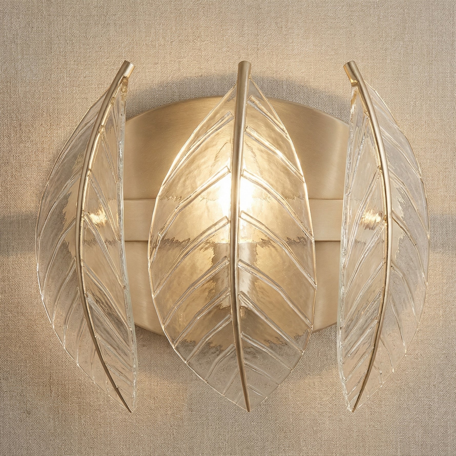 Yiosi White Birch Triple Glass Wall Sconce - 10" Linear (L265mm)