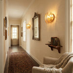 Yiosi White Birch Triple Glass Wall Sconce - scene-3