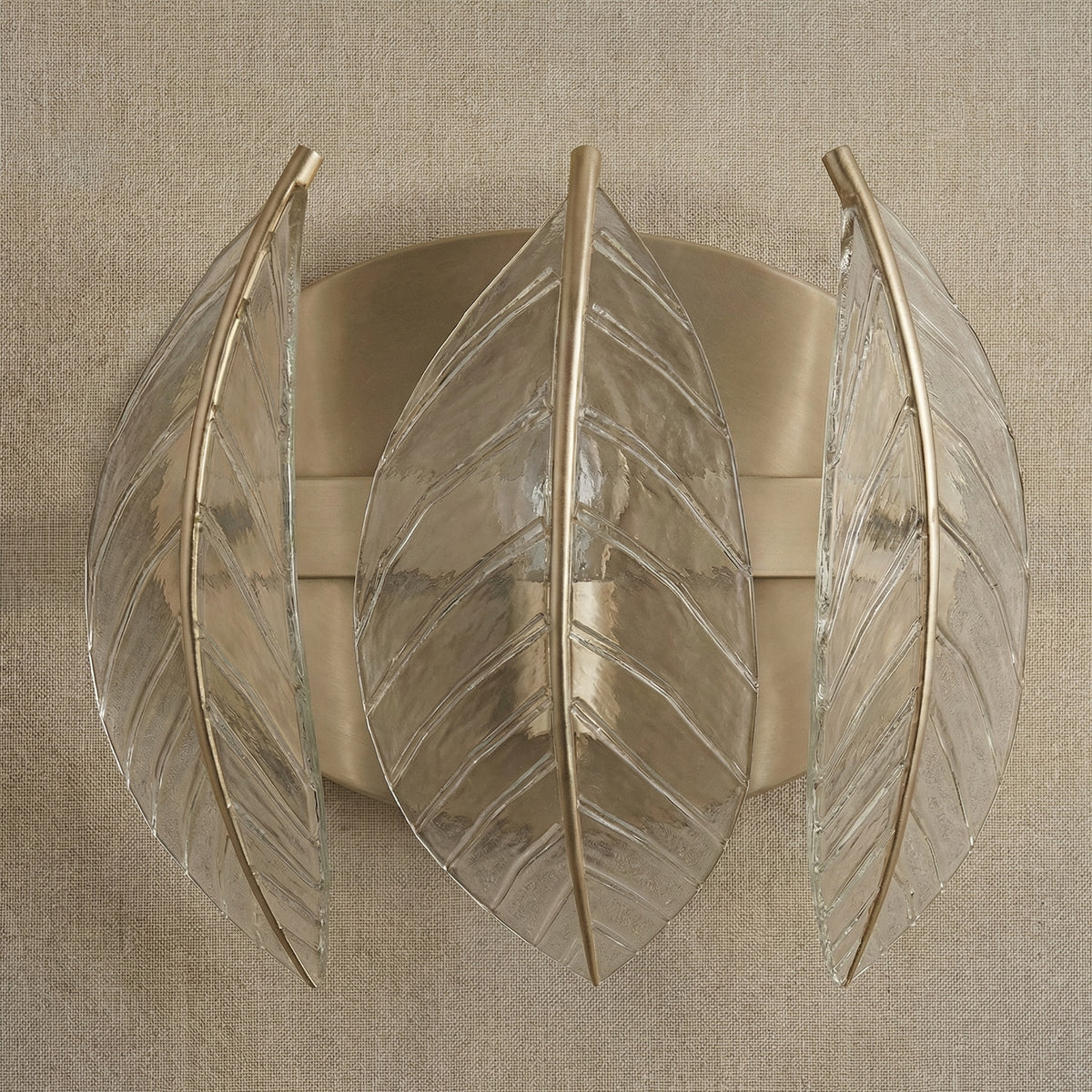 Yiosi White Birch Triple Glass Wall Sconce - dark
