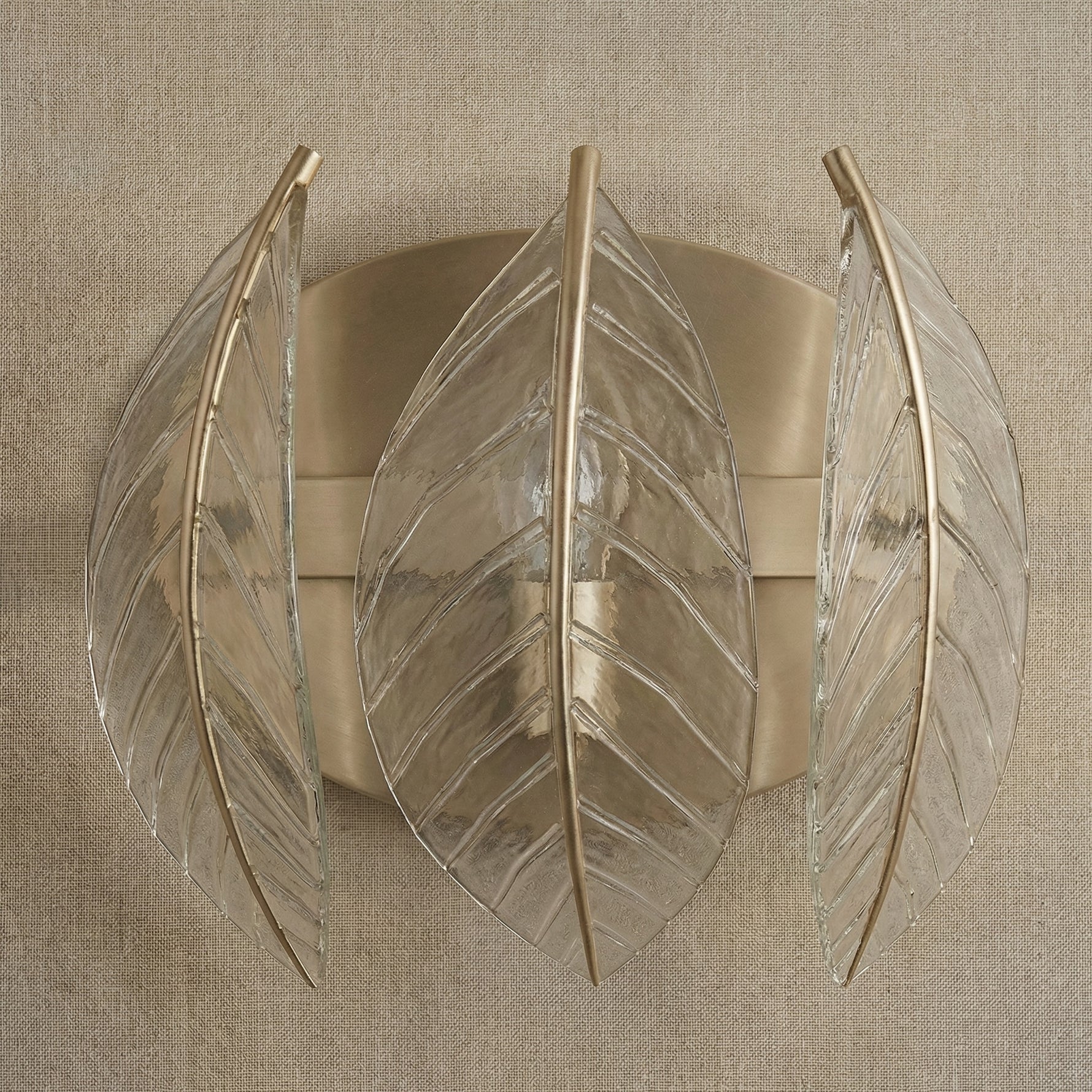 Yiosi White Birch Triple Glass Wall Sconce - dark