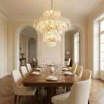 Yiosi Xingye 3-Tier Nested Crystal Pendant Light - scene-2