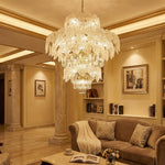 Yiosi Xingye 3-Tier Nested Crystal Pendant Light - scene-3