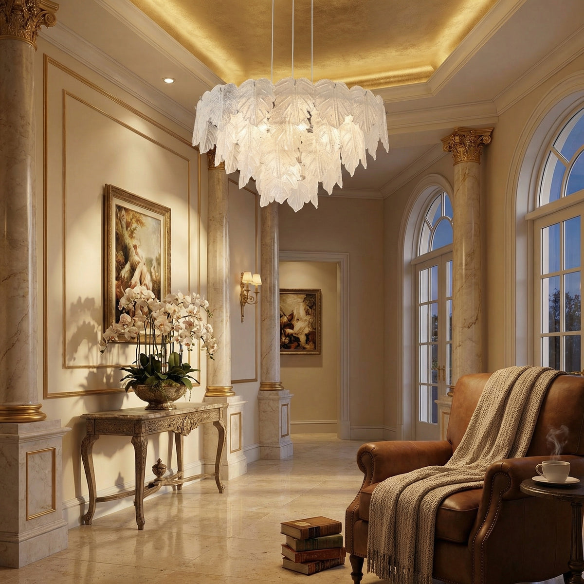 Yiosi Xingye Crystal Pendant Light 24" Style A - scene-3