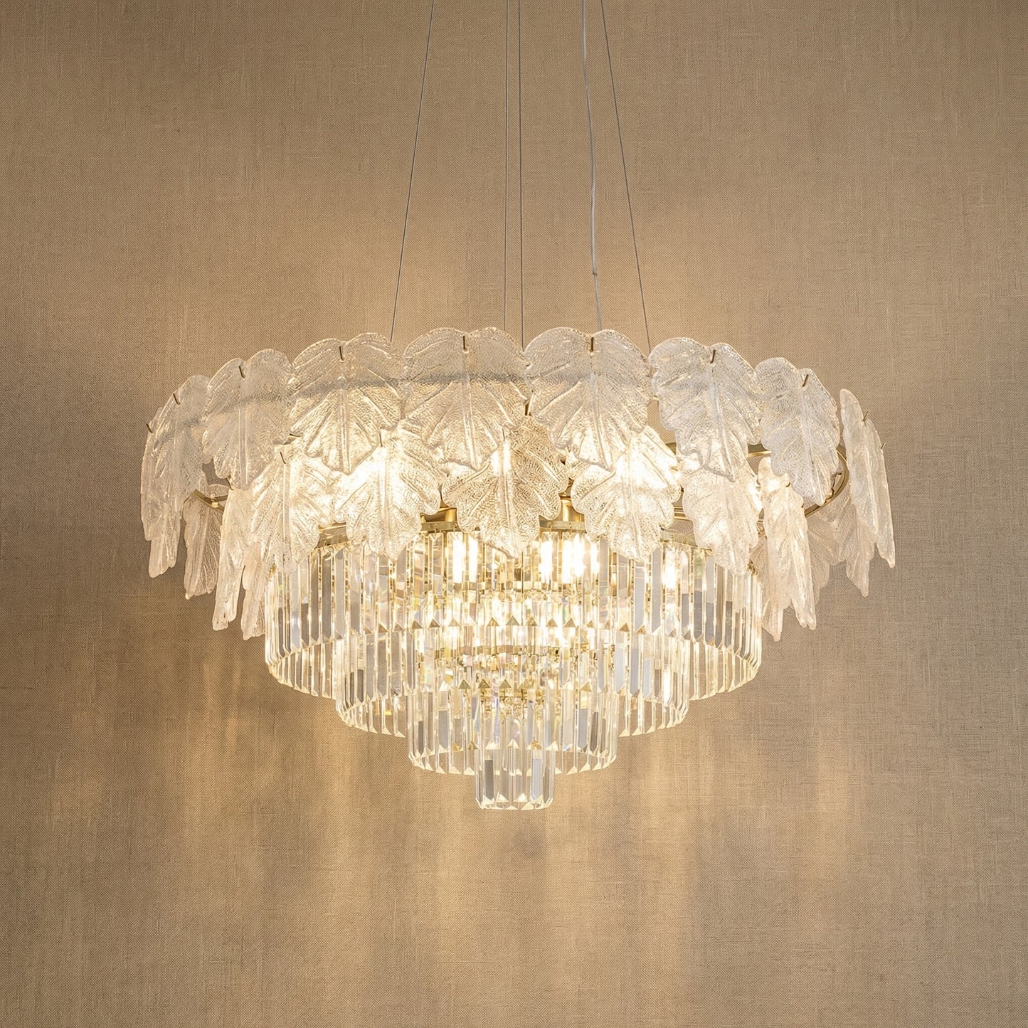Yiosi Xingye Crystal Pendant Light 39" - 39" (Dia 1000mm)