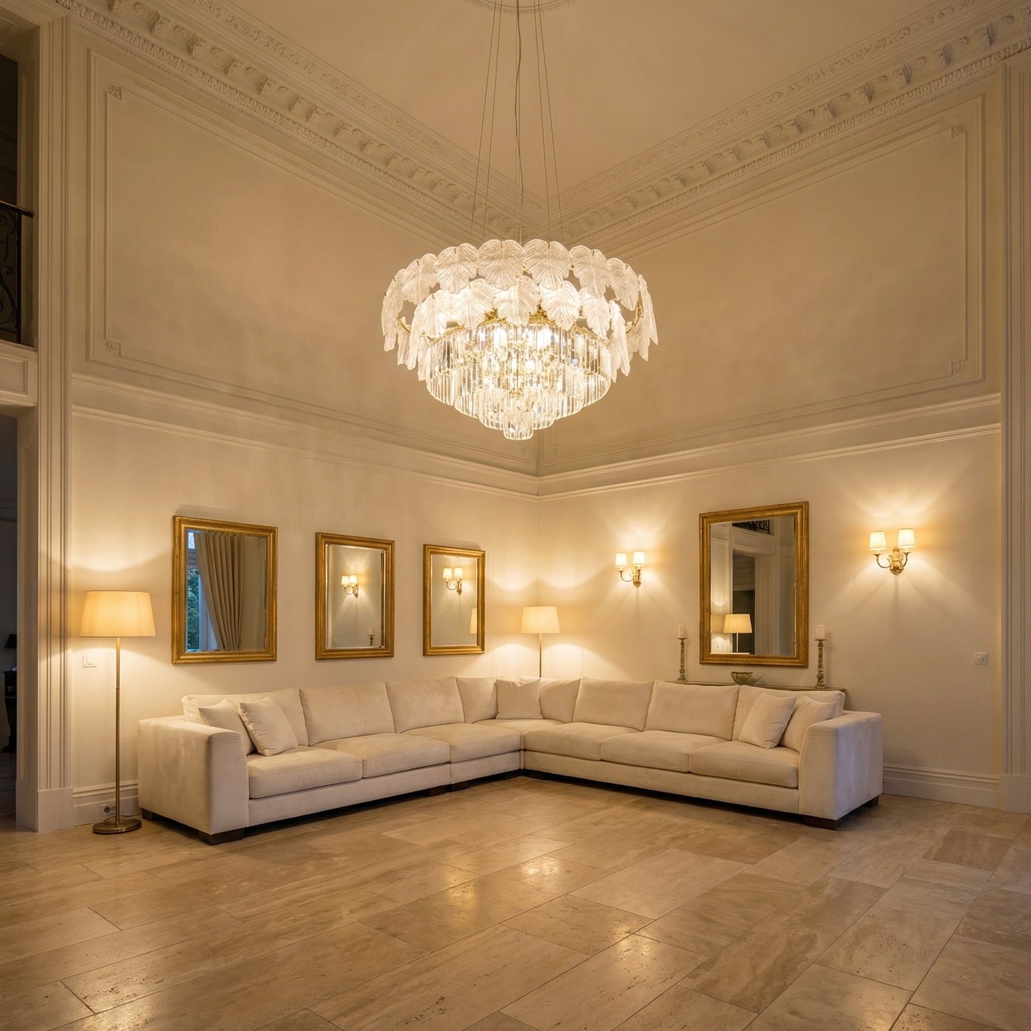 Yiosi Xingye Crystal Pendant Light 39" - scene-1