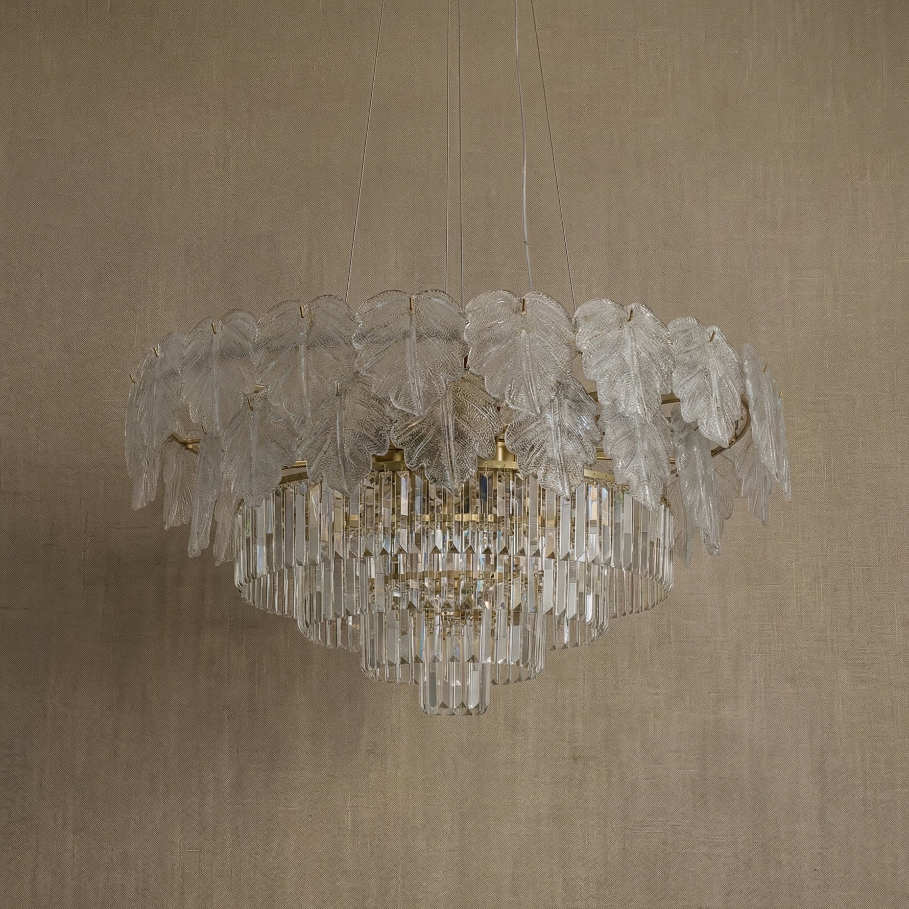 Yiosi Xingye Crystal Pendant Light 39" - dark