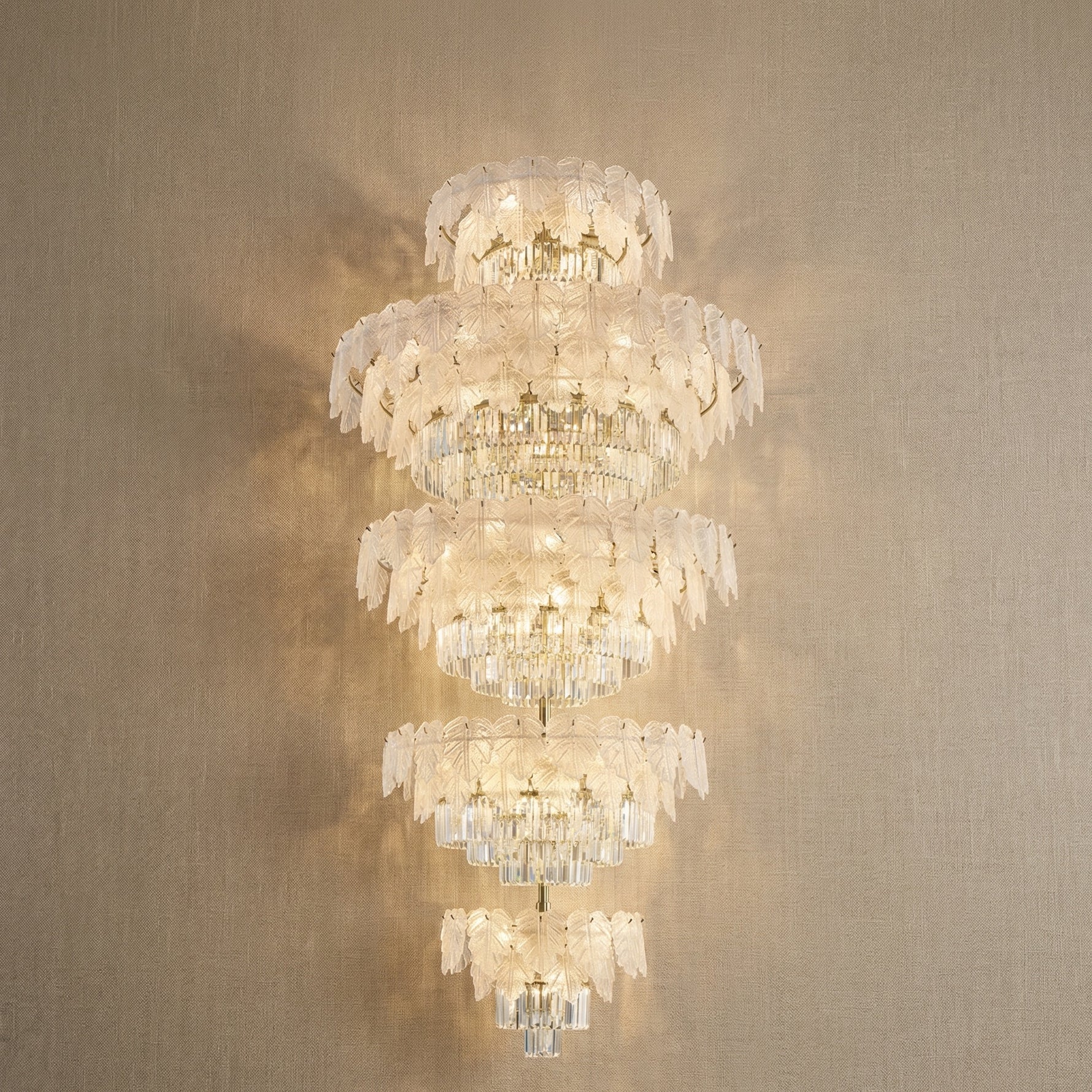 Yiosi Xingye Crystal Pendant Light 55" - 55" (Dia 1400mm)