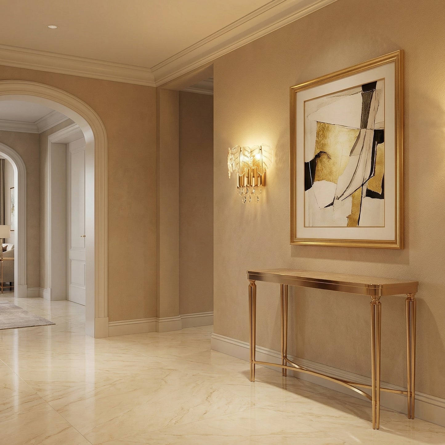 Yiosi Xingye Crystal Wall Sconce 12" - scene-1