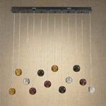 Yiosi Yo Linear Glass Pendant Light - dark