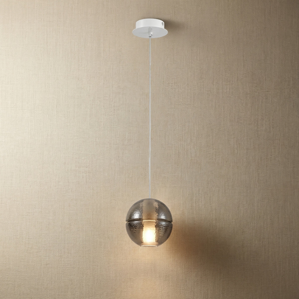 Yiosi Yo Mini Glass Pendant Light - 4" (Dia 100mm) Smoke