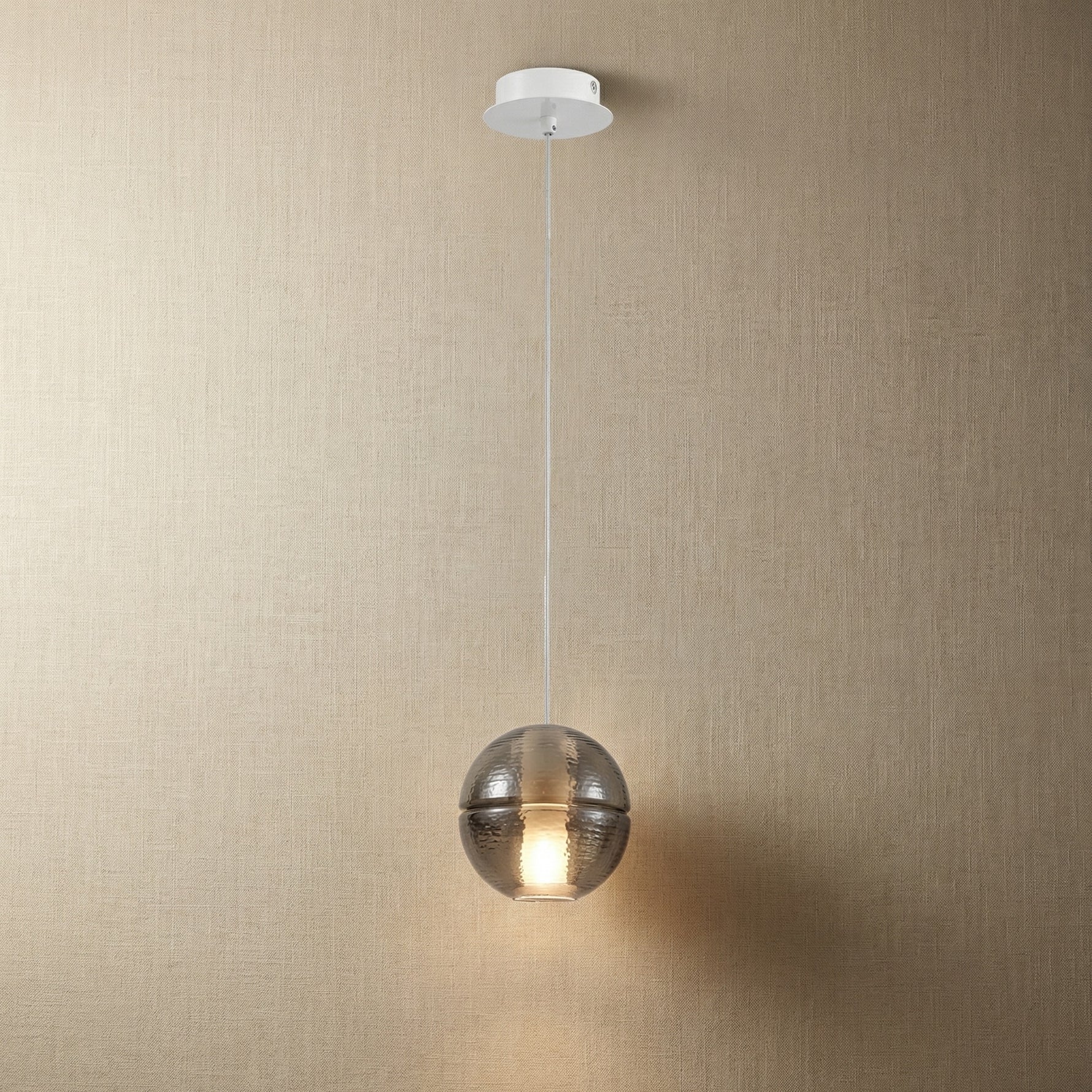 Yiosi Yo Mini Glass Pendant Light - 4" (Dia 100mm) Smoke