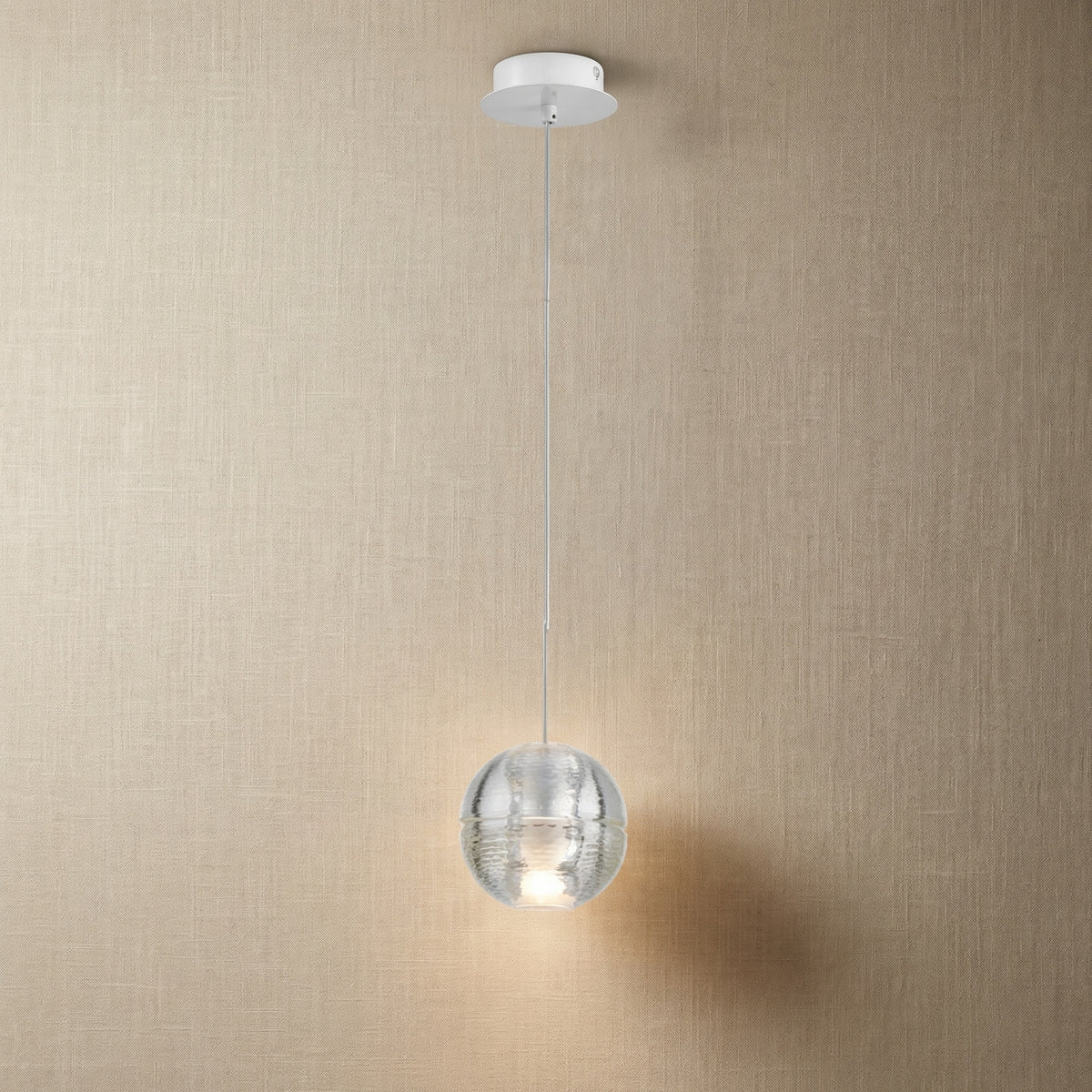 Yiosi Yo Mini Glass Pendant Light - 4" (Dia 100mm) Purple