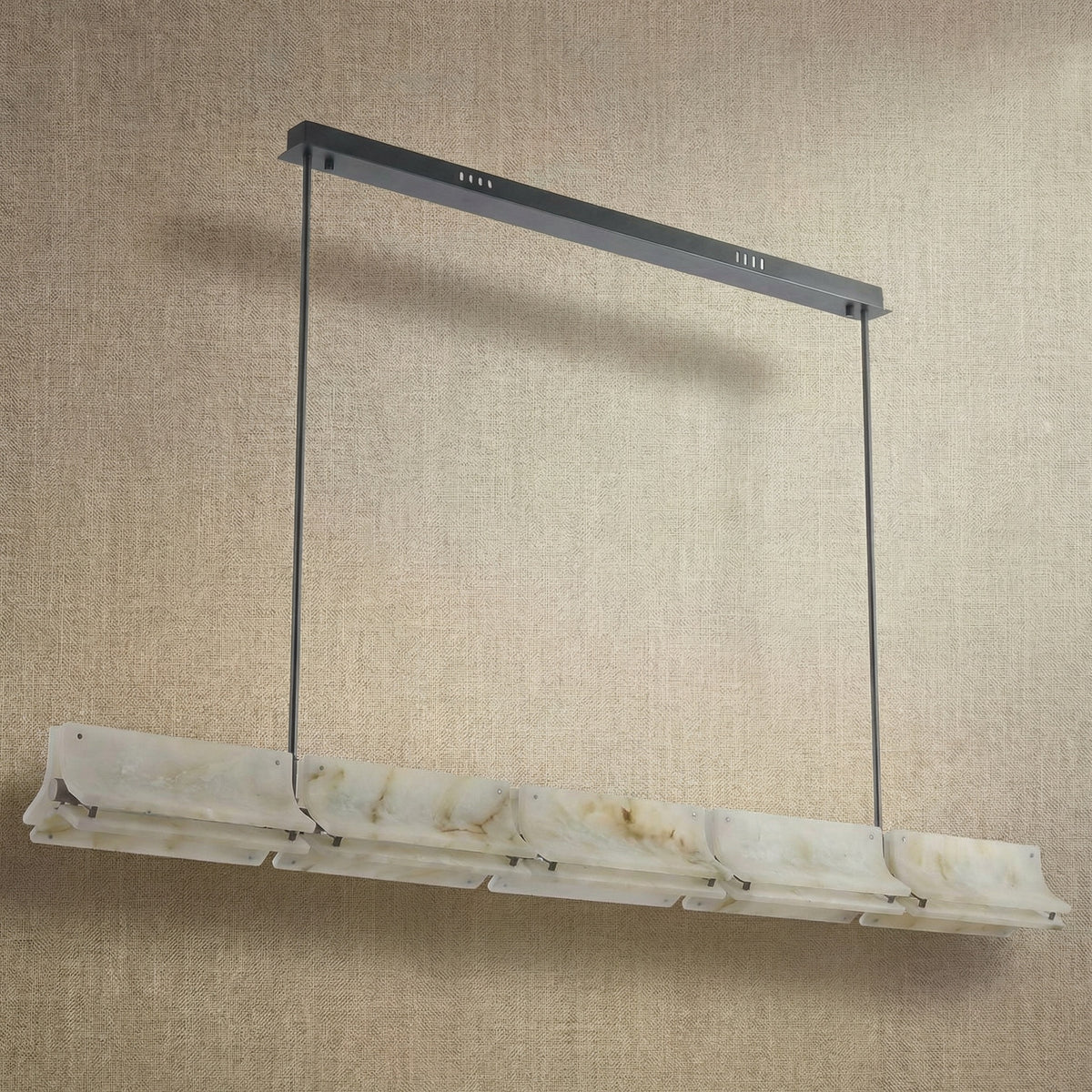 Yiosi Yunjin Linear Natural Stone Pendant Light - dark