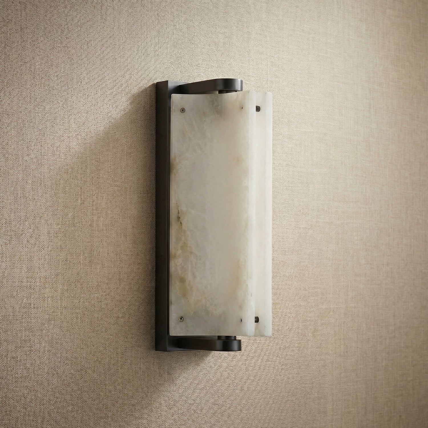 Detail of the hardware with matte black finish
