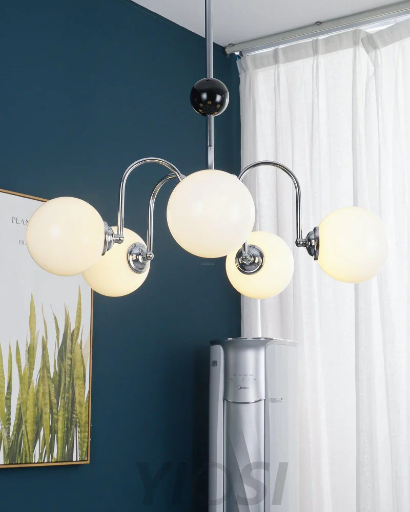 Yisu Glass Globe Chandelier with 3/4/5/6/8 heads - Yiosilamp