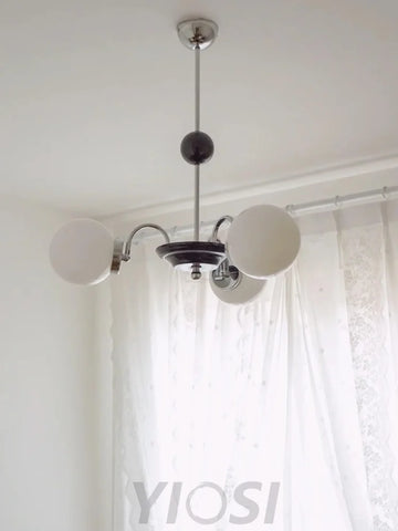 Yisu Glass Globe Chandelier with 3/4/5/6/8 heads - Bend, Marshmallow Chandelier, Optimized-1-Yiosilamp