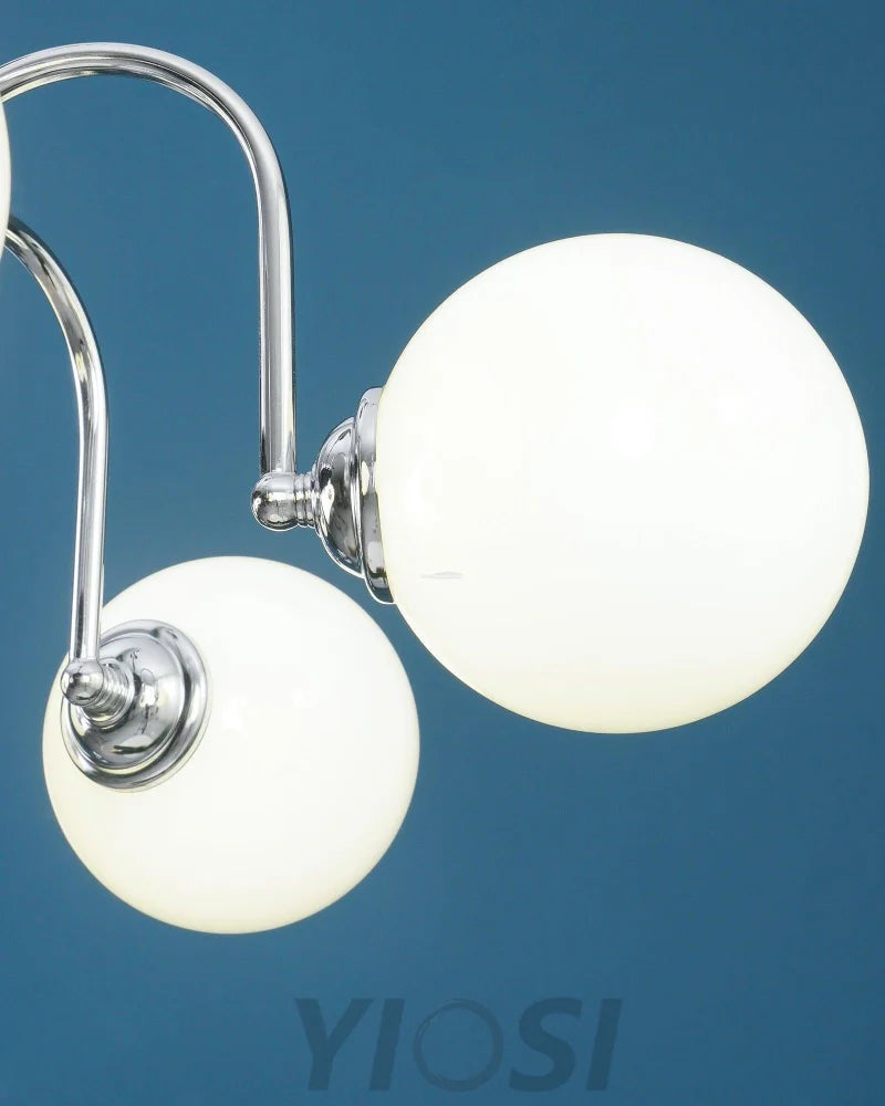 Yisu Glass Globe Chandelier with 3/4/5/6/8 heads - Bend, Marshmallow Chandelier, Optimized-1-Yiosilamp