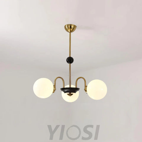 Yisu Glass Globe Chandelier with 3/4/5/6/8 heads - Bend, Marshmallow Chandelier, Optimized-1-Yiosilamp