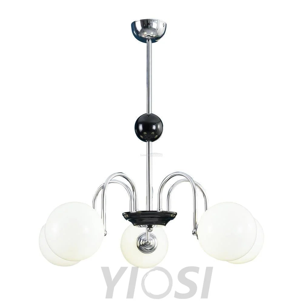 Yisu Glass Globe Chandelier with 3/4/5/6/8 heads - Bend, Marshmallow Chandelier, Optimized-1-Yiosilamp