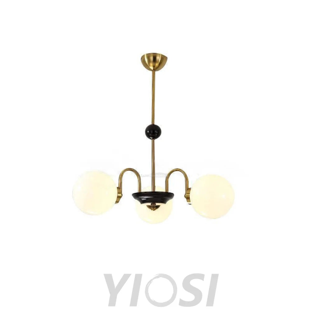 Yisu Glass Globe Chandelier with 3/4/5/6/8 heads - Yiosilamp