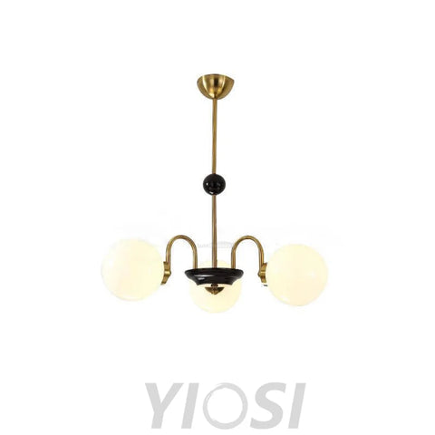 Yisu Glass Globe Chandelier with 3/4/5/6/8 heads - Yiosilamp