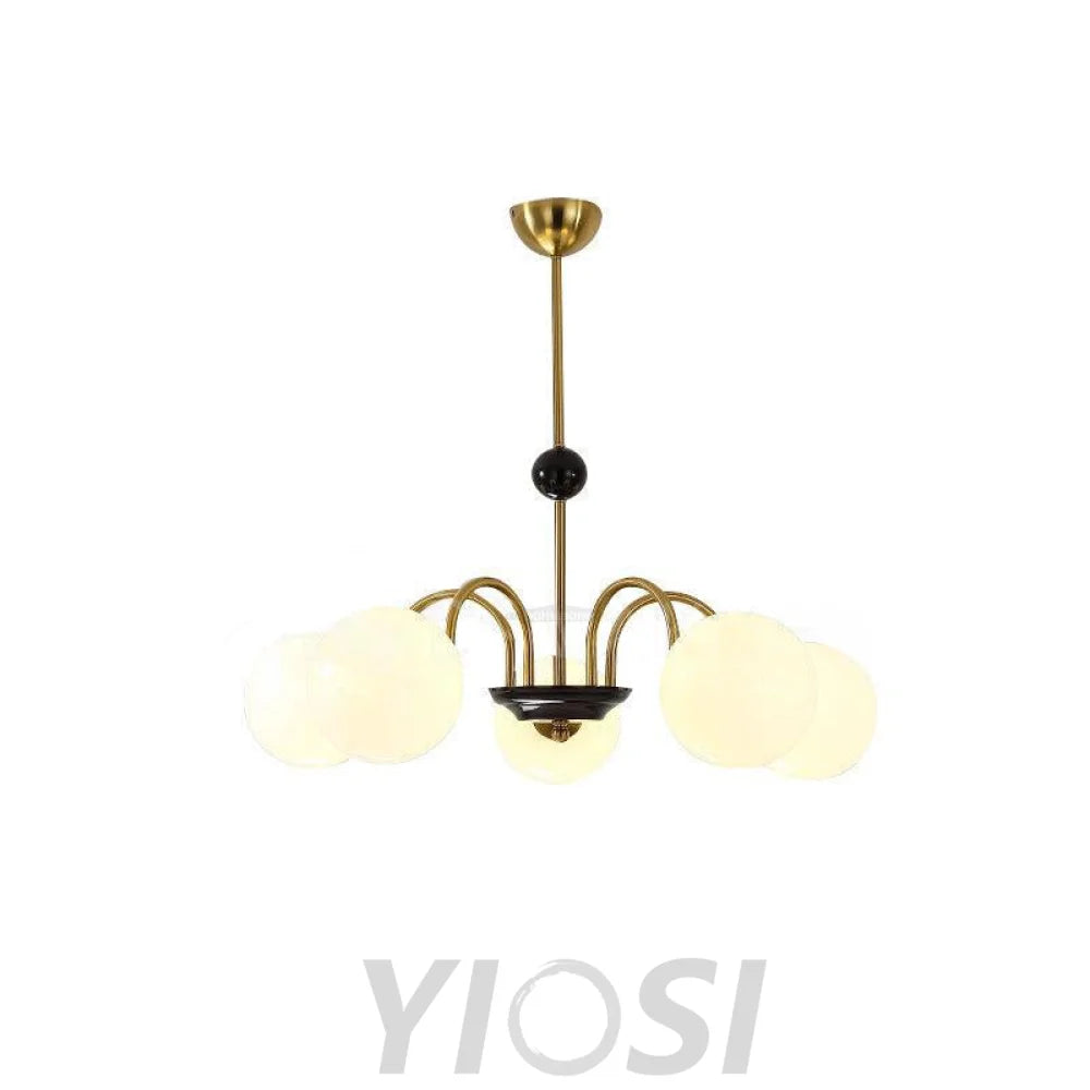 Yisu Glass Globe Chandelier with 3/4/5/6/8 heads - Yiosilamp