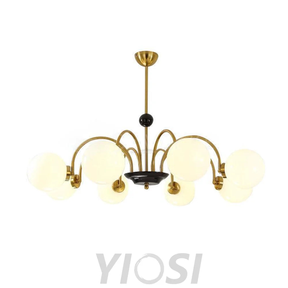 Yisu Glass Globe Chandelier with 3/4/5/6/8 heads - Bend, Marshmallow Chandelier, Optimized-1-Yiosilamp