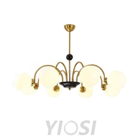 Yisu Glass Globe Chandelier with 3/4/5/6/8 heads - Bend, Marshmallow Chandelier, Optimized-1-Yiosilamp