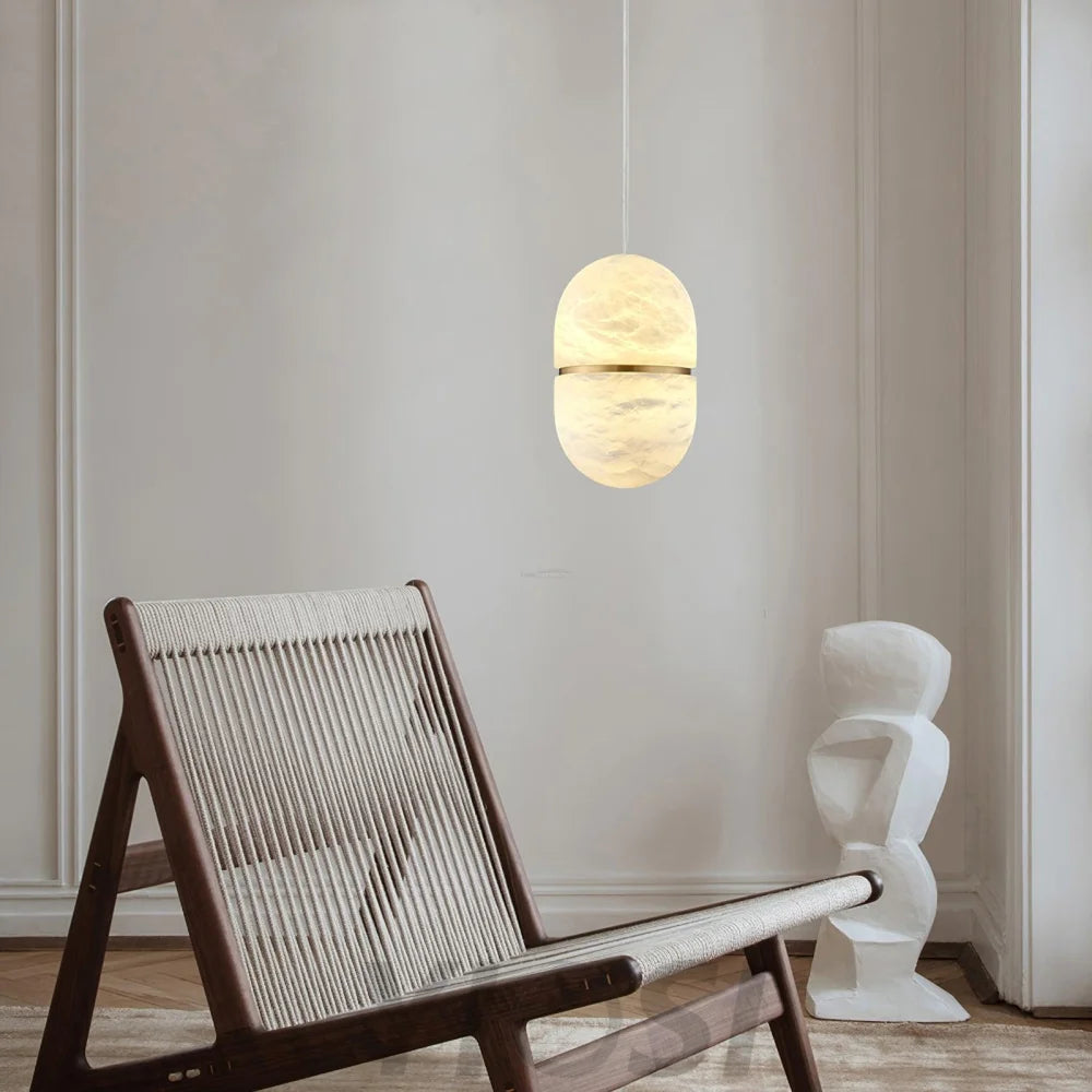 YUM Alabaster Pendant Light - Yiosilamp