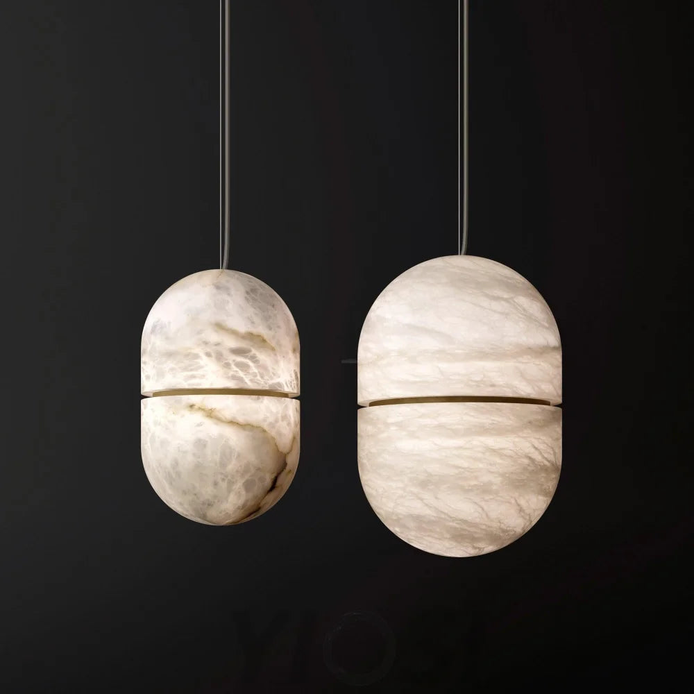 YUM Alabaster Pendant Light - Yiosilamp