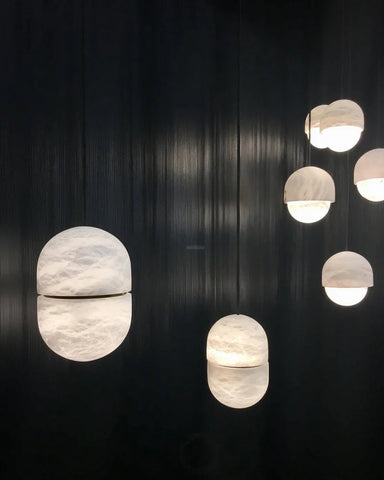 YUM Alabaster Pendant Light - Yiosilamp