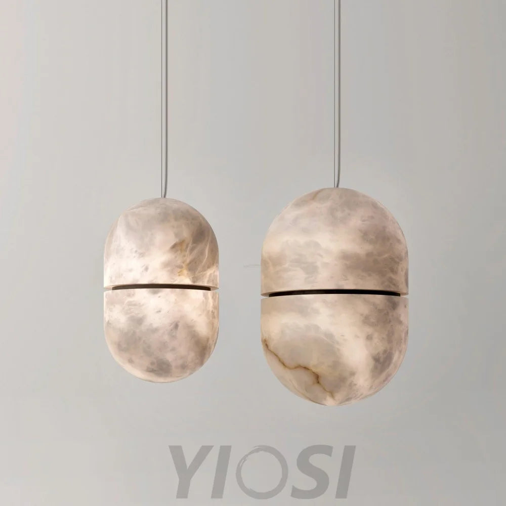 YUM Alabaster Pendant Light - Yiosilamp