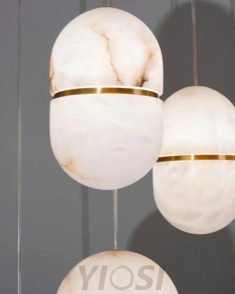 YUM Alabaster Pendant Light - Yiosilamp