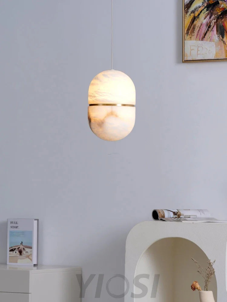 YUM Alabaster Pendant Light - Yiosilamp