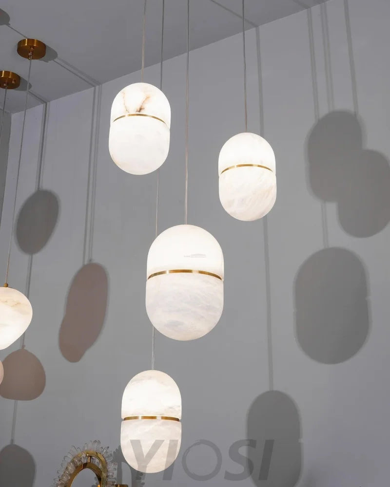 YUM Alabaster Pendant Light - Yiosilamp