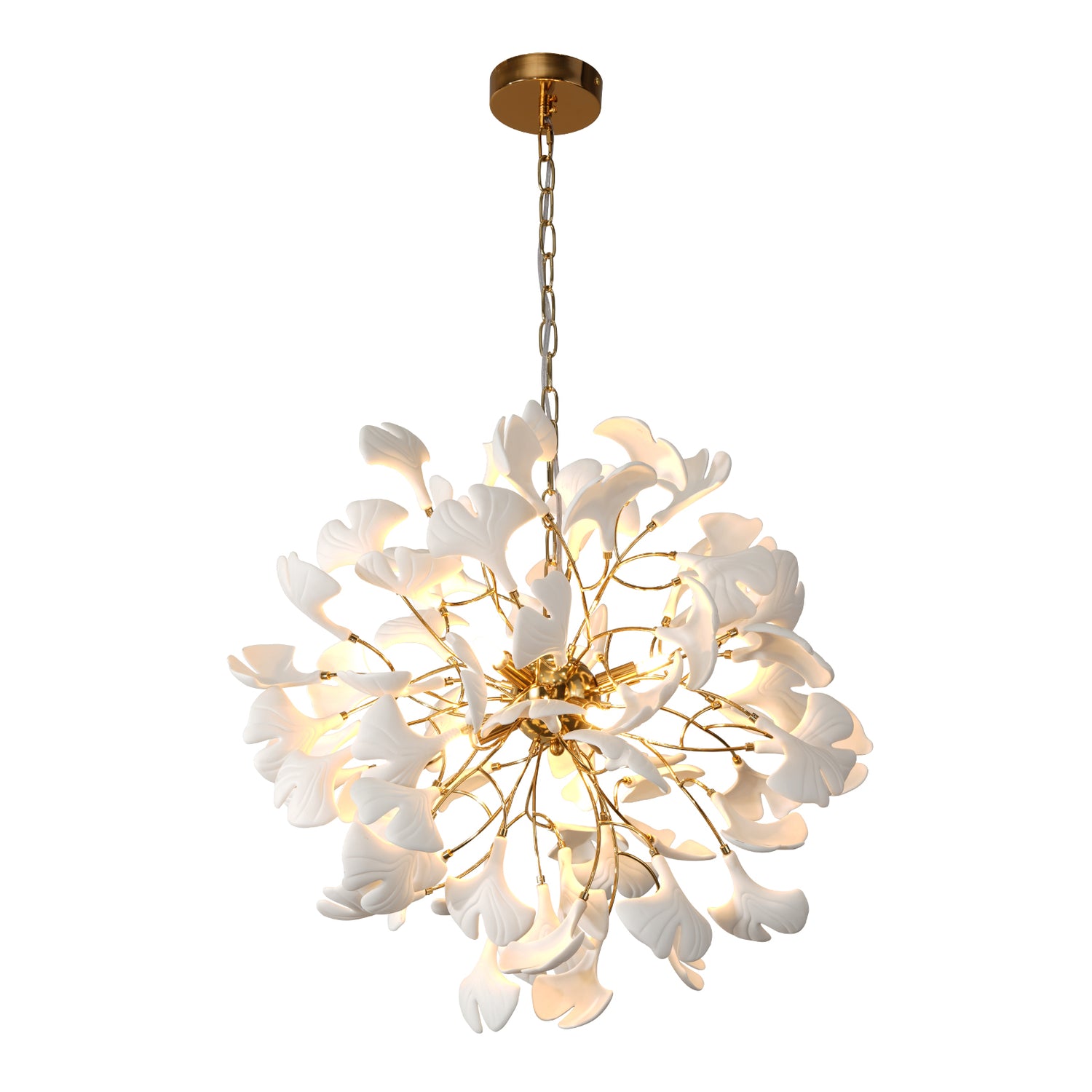 Ceramic Ball Pendant 600 - Gold