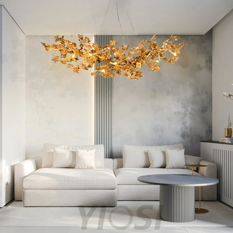 Zula Modern Flower Linear Branch Chandelier