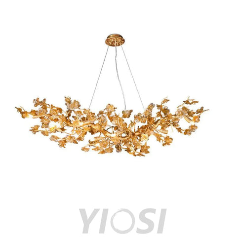 Zula Modern Flower Linear Branch Chandelier