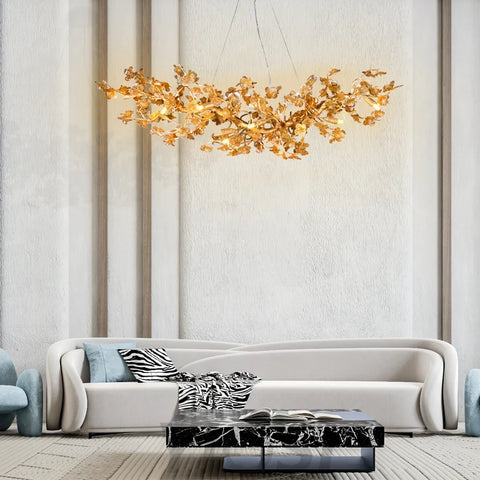 Zula Modern Flower Linear Branch Chandelier