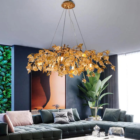 Zula Modern Flower Round Branch Chandelier 23.6’’ D