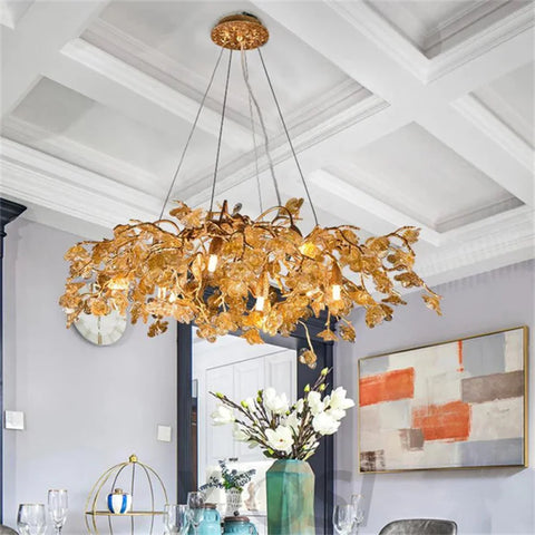 Zula Modern Flower Round Branch Chandelier