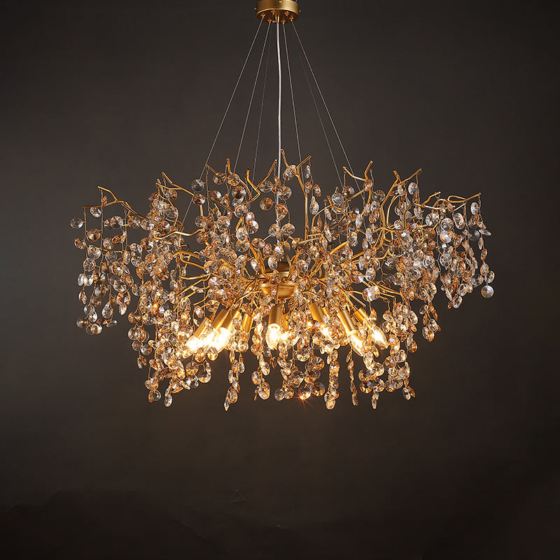 Luxury Crystal Chandelier Lighting, Large Kitchen Light Fixtures 39.4" D