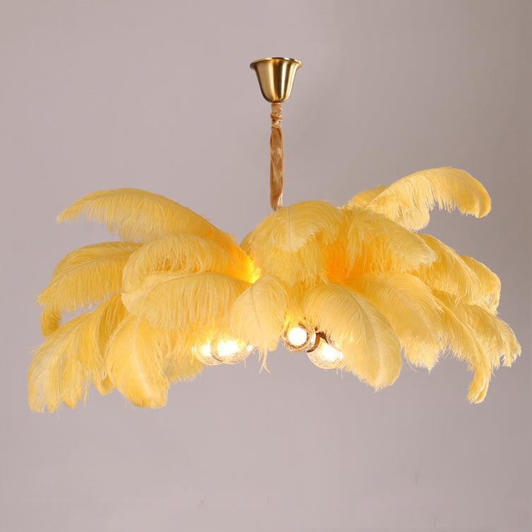 feather chandelier