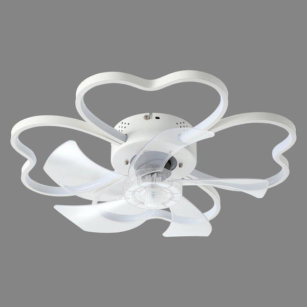 Teresa Modern 3-Color Dimmable Flower Shape Ceiling Light Fan with Remote Control,Timing 3 Gear Speeds Fan Ceiling Lamp