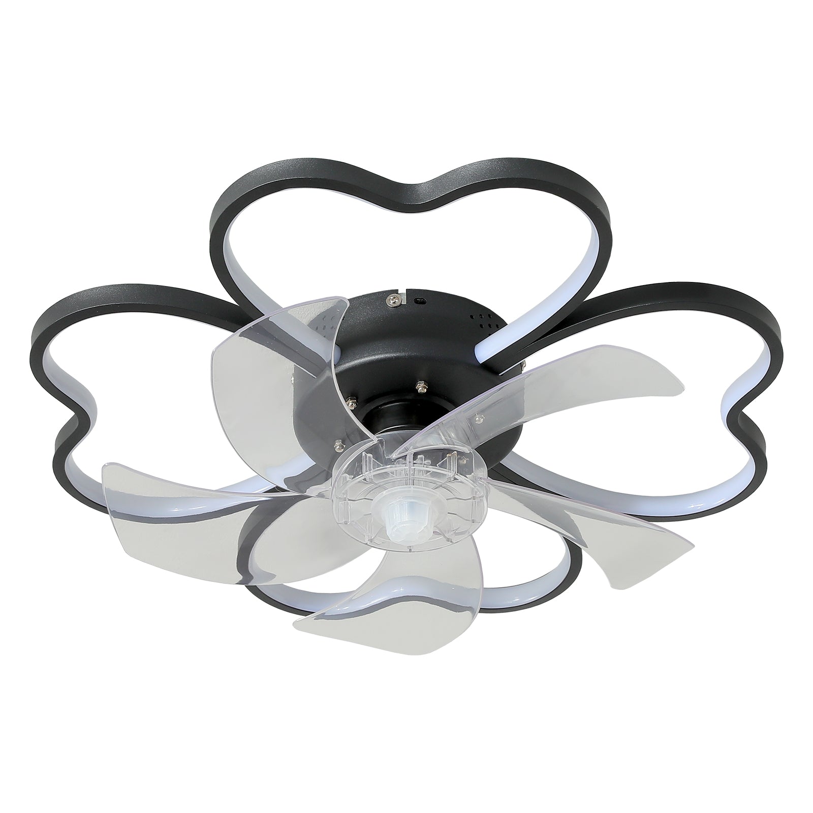 Teresa Modern 3-Color Dimmable Flower Shape Ceiling Light Fan with Remote Control,Timing 3 Gear Speeds Fan Ceiling Lamp