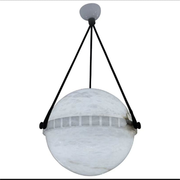 Hulda Modern Swedish Alabster Globe Pendant Light