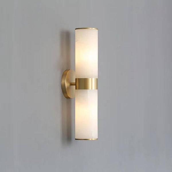 Althea Modern Sutton Linear Alabaster Wall Sconce, Wall Lamp For Living Room, Bathroom